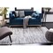 Safavieh 6 x 9 ft. Amelia Rectangle Power Loomed Area RugIvory & Blue ALA768A-6 - alternate 6
